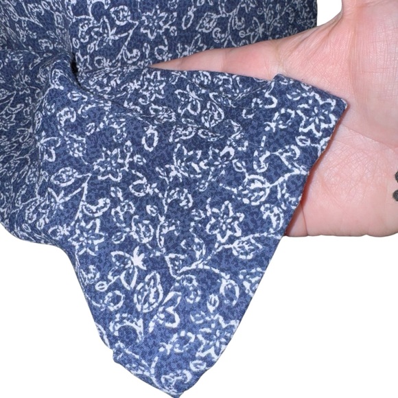 GARNET HILL Paisley V-Neck 3/4 Sleeves A-Line Lagenlook Boho Midi Dress Size 4 - Picture 6 of 16